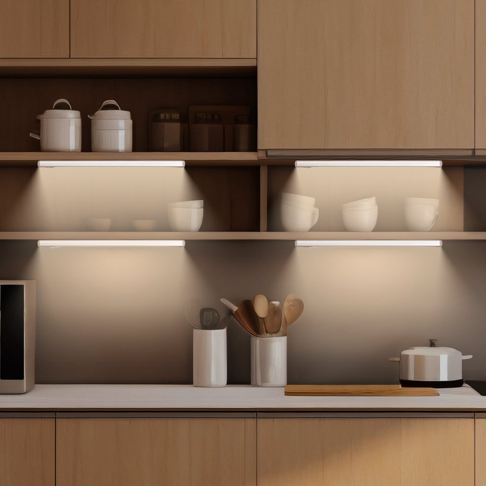 5-Pack 68 LED Motion Sensor Under Cabinet Lights